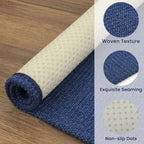 EARTHALL Washable Area Rug, Non Slip Entryway Rug, 4x6 Ft, Heathered Blue - Image 5