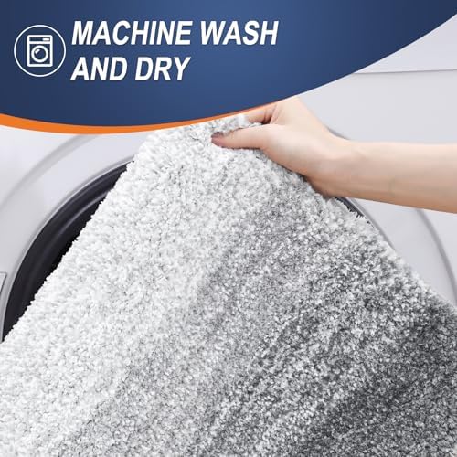OLANLY Bathroom Runner Rug 47x17, Extra Soft Absorbent Microfiber Bath Rugs - Image 5