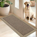 BEQHAUSE Indoor Door Mat 20" x 48", Dirt Trapper Door Mats, Taupe by BEQHAUSE
