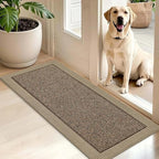 BEQHAUSE Indoor Door Mat 20" x 48", Dirt Trapper Door Mats, Taupe by BEQHAUSE