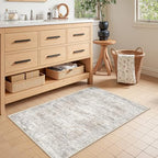 2x3 Rug Non Slip, Small Washable Entryway Rug,Taupe - Image 3