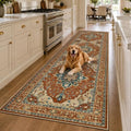 RELEANY Washable Area Rug, Runner 3'x10', Red/Orange/Blue/Brown by RELEANY