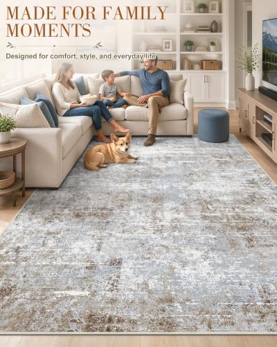 OLANLY 8x10 Washable Area Rug, Soft Non Slip Carpet for Bedroom Living Room - Image 3