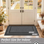 BEQHAUSE Indoor Door Mat 20" x 48", Dirt Trapper Door Mats, Charcoal - Image 2