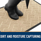 OLANLY Front Door Mat Outside 59x34, All-Season Absorbent Rubber Doormat - Image 7