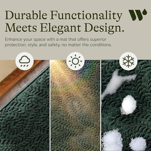 WaterHog Boxwood Front Door Mat Indoor Outdoor Entrance, All-Weather Mats - Image 6