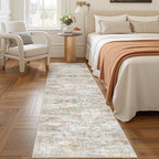 2x8 Runner Rug Non Slip,Washable Hallway Runner Rug,Green - Image 4