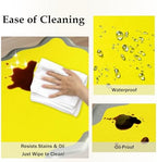 Arenarug Scalloped Kitchen Mats for Floor, Yellow Kitchen Rugs Set of 2 - Image 5