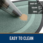 OLANLY Half Circle Front Door Mat Outside 33x21 All-Season Rubber Doormat - Image 5