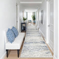 2x12 Runner Rug Non Slip,Washable Hallway Runner Rug,Blue by Restydon