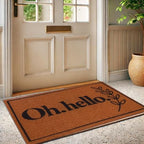 Outdoor Rug Door Mat, Welcome Mat, Non-Slip Entrance Mat, Stylish Front Door Mat, Entryway Rug, 19"x31" (2. Hello) - Image 5