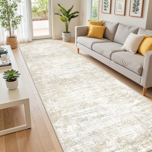 2'6 x 10' Runner Rug Non Slip,Washable Kitchen Rugs,Brown - Image 5