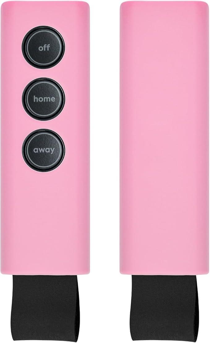 Protective Silicone Sleeve Case for SimpliSafe KeyFob - Arm and Disarm Remotely, Flexible Cover for SimpliSafe Home Security System KeyFob - Latest Gen (Pink)