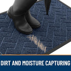 OLANLY Front Door Mat Outside 59x23, All-Season Absorbent Rubber Doormat - Image 7