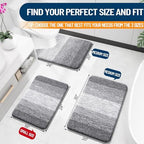 OLANLY Small Bathroom Rugs 30x18, Extra Soft Absorbent Microfiber Bath Rugs - Image 2