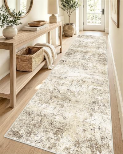 OLANLY 2'6"x12' Washable Runner Rug, Non Slip Carpet for Hallway Kitchen by OLANLY