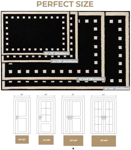 GRANNY SAYS Indoor Outdoor Doormat 32x48 Non-Slip Washable Entry Mat - Image 2