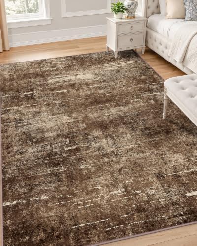 OLANLY 4x6 Washable Area Rug, Soft Non Slip Carpet for Bedroom Living Room by OLANLY