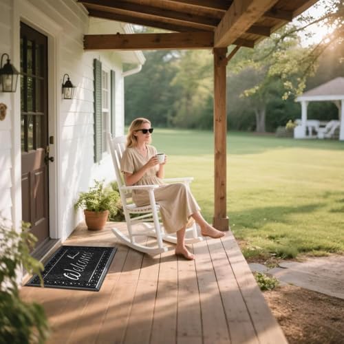 Yimobra Artificial Grass Welcome Mat, 29.5 x 17 in, Black - Image 2