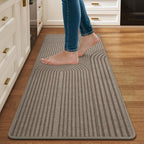 Kitchen Mats for Floor, Kitchen Rugs Non Slip, 17x47 Brown by QiCaiJia