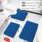 OLANLY Bathroom Runner Rugs 59x20, Extra Soft Absorbent Chenille Bath Rugs - Image 2