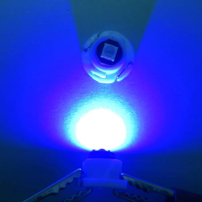 WLJH Blue Dash Indicator Light A/C Climate Control Heater Switch Led Bulbs Kit Compatible For Camry Corolla Tacoma Matrix, Pack of 10