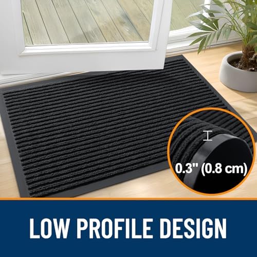 OLANLY 2-Pack Front Door Mats 33x21, Waterproof Heavy-Duty Doormats - Image 4