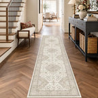 HY HAOYUNLAI Washable 2x8 Ivory Hallway Soft Runner Rug with Rubber Backing - Image 7
