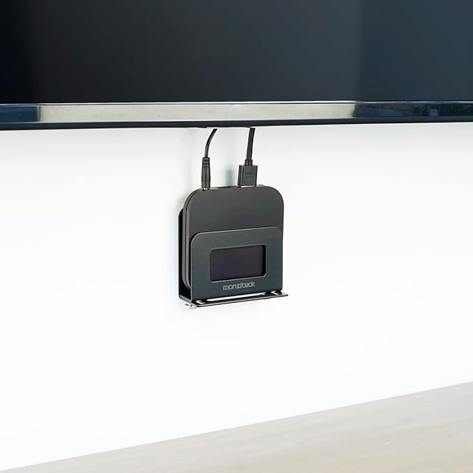 Monzlteck Adjustable Small Device Wall Mount Holder for Apple TV,ROKU,Router,Modem and Other Media Players