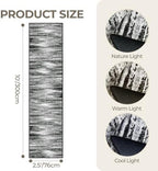 2'6 x 10' Runner Rug Non Slip,Washable Kitchen Rugs,Black - Image 2