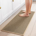 SUMLANS Kitchen Mat for Floor, Washable Non Slip Rugs, Brown by SUMLANS