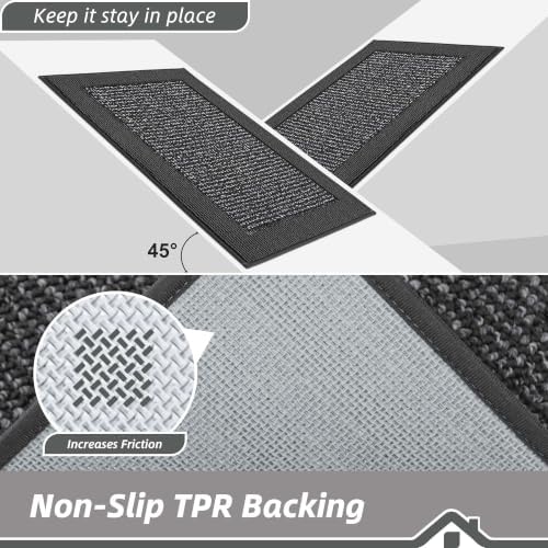 BEQHAUSE Indoor Door Mat 32" x 48", Dirt Trapper Door Mats, Charcoal - Image 4