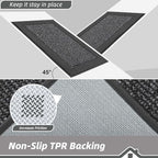 BEQHAUSE Indoor Door Mat 20" x 32", Dirt Trapper Door Mats, Charcoal - Image 4