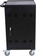 Aokleo 32 Devices Laptop Charging Cart, Tablet Storage Carts for Pad Up to 16.3" Screen Size, Classroom Computer Mobile Charging Station for Pads,Chromebooks,Laptops,Security Storage (Black)