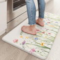 KIMODE Anti Fatigue Kitchen Mat,Boho Floral Kitchen Floor Mats Non Slip by StayinComfortCookwithJoy