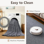 2x6 Grey Blue/White Runner Rug Washable Non-Slip for Kitchen Hallway - Image 6