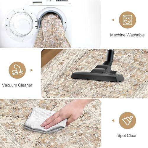 Yamaziot Washable Runner Rug, 2'3" x 14' Non-Slip Boho Hallway Kitchen Rug - Image 6