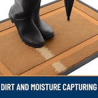 OLANLY Front Door Mat Outside 47x23, All-Season Heavy-Duty Rubber Doormat - Image 4