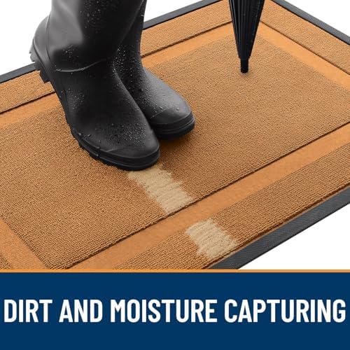 OLANLY Front Door Mat Outside 29.5x17, All-Season Heavy-Duty Rubber Doormat - Image 5
