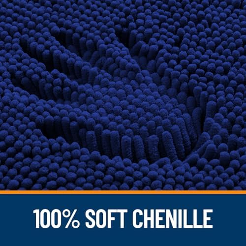 OLANLY Toilet Rugs U-Shaped 20x20, Soft Absorbent Chenille Contour Rugs - Image 3