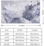 Area Rug 4x6 Light Grey Rug Washable Boho Rugs Non Slip Low Pile Abstract Small Carpet for Entryway, Bedroom, Kitchen, Classroom, Kids Room, Office, Dorm, Dining Room - Image 2