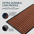 ubdyo Extra Durable Door Mat Outside Entrance (47" x 32", Bright Burgundy) - Image 4