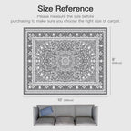 8x10 Area Rugs for Living Room, Washable Non-Slip Rug, Oriental Light Grey - Image 2