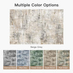 10x12 Area Rug for Living Room, Abstract Washable Non-Slip Large Rugs, Gold - Image 7