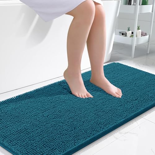 OLANLY Bathroom Runner Rugs 47x24, Extra Soft Absorbent Chenille Bath Rugs by OLANLY