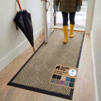 GORILLA GRIP WeatherMAX Door Mat, Indoor Outdoor Use, 72x24, Beige Diamond by GorillaGrip