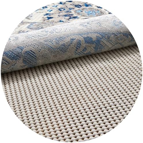Veken 3x3 Ft Round Rug Pad Gripper for Hardwood Floors, Circle Non Slip Rug Pads for Area Rugs, Thick Rug Grippers for Tile Floors, Under Carpet Anti Skid Mat, Keep Your Rugs Safe and in Place by Veken