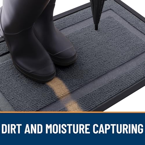 OLANLY Front Door Mat Outside 71x47, All-Season Heavy-Duty Rubber Doormat - Image 5
