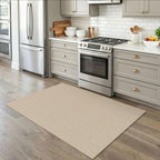 EARTHALL Washable Area Rug, Non Slip Entryway Rug, 4x5 Ft, Sand/Beige - Image 6