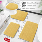 OLANLY Large Bathroom Rugs 50x30, Extra Soft Absorbent Chenille Bath Rugs - Image 2
